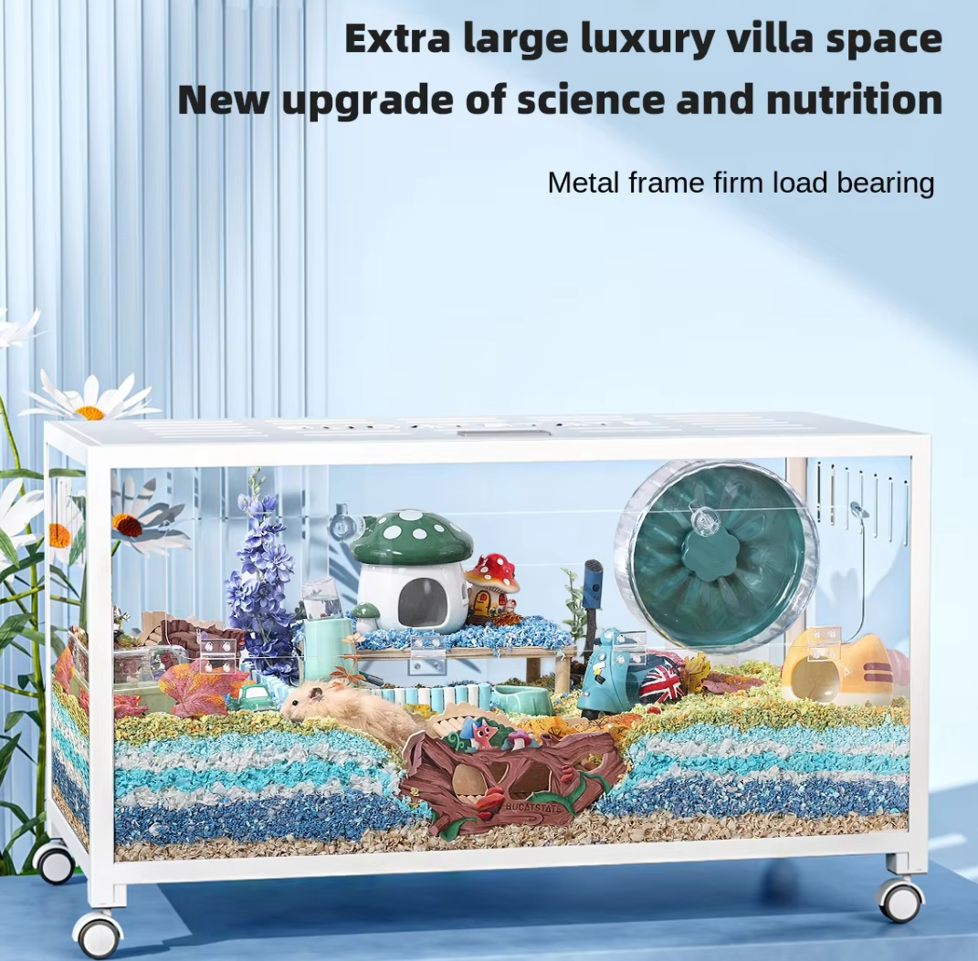 Luxury Transparent Hamster Cage